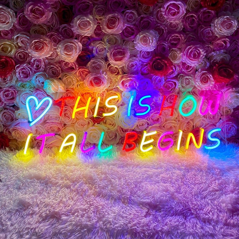 Custom 2024 New Christmas Party Wedding Decorative Bowknot Pattern Acrylic Led Neon Light up Sign