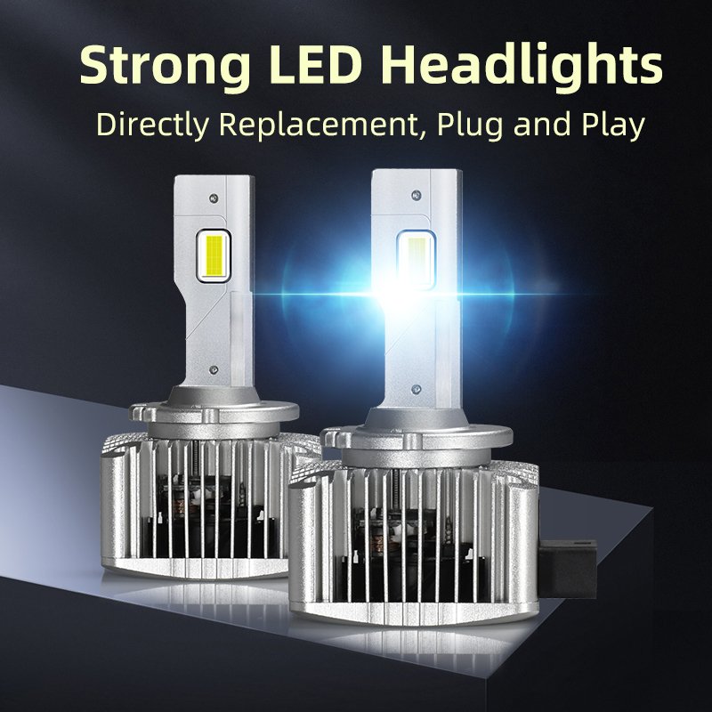 Faros LED D1S D3S D2H D2S D4S LED Headlight Car Bulbs 35000Lm 110W Automotive Lights Dual Beam for Hela/Q5 Projector Lens DC12V