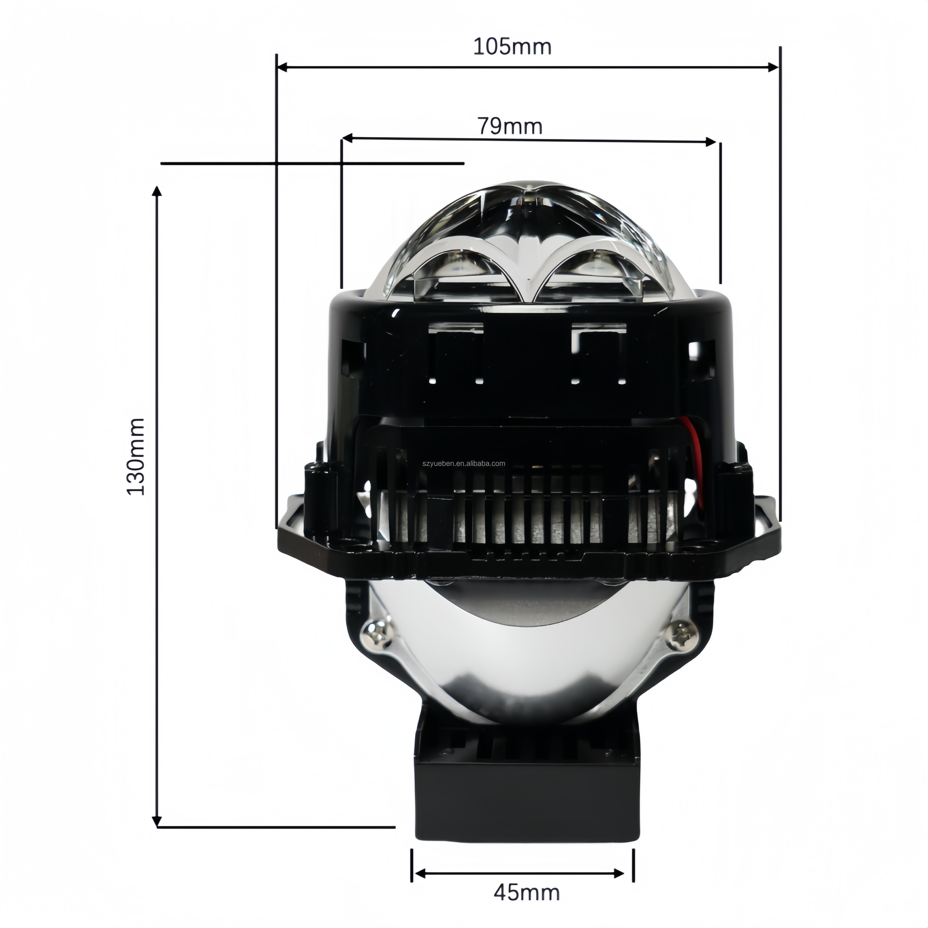 Super Brighter YB27 High Quality BI-LED Model 3.0inch 65w LED Projector Car Universal Headlights Lamp HD Film Lens