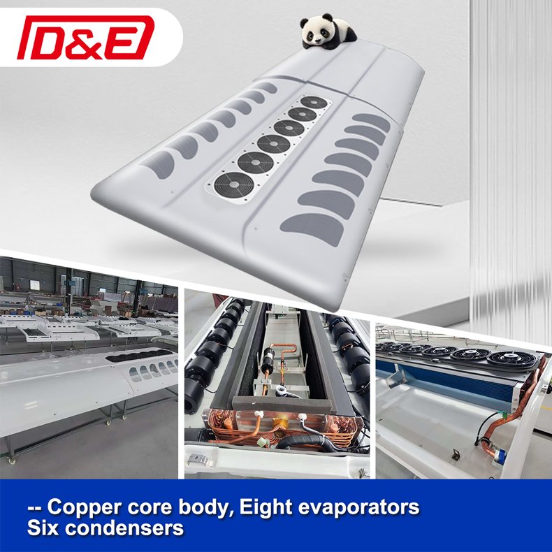 Full Set BUS Air Conditioner With Copper Core 8 Evaporator for 11m BUS Customizable High Quality