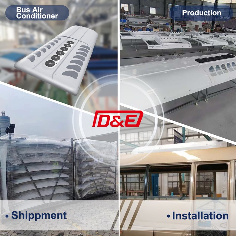 Full Set BUS Air Conditioner With Copper Core 8 Evaporator for 11m BUS Customizable High Quality
