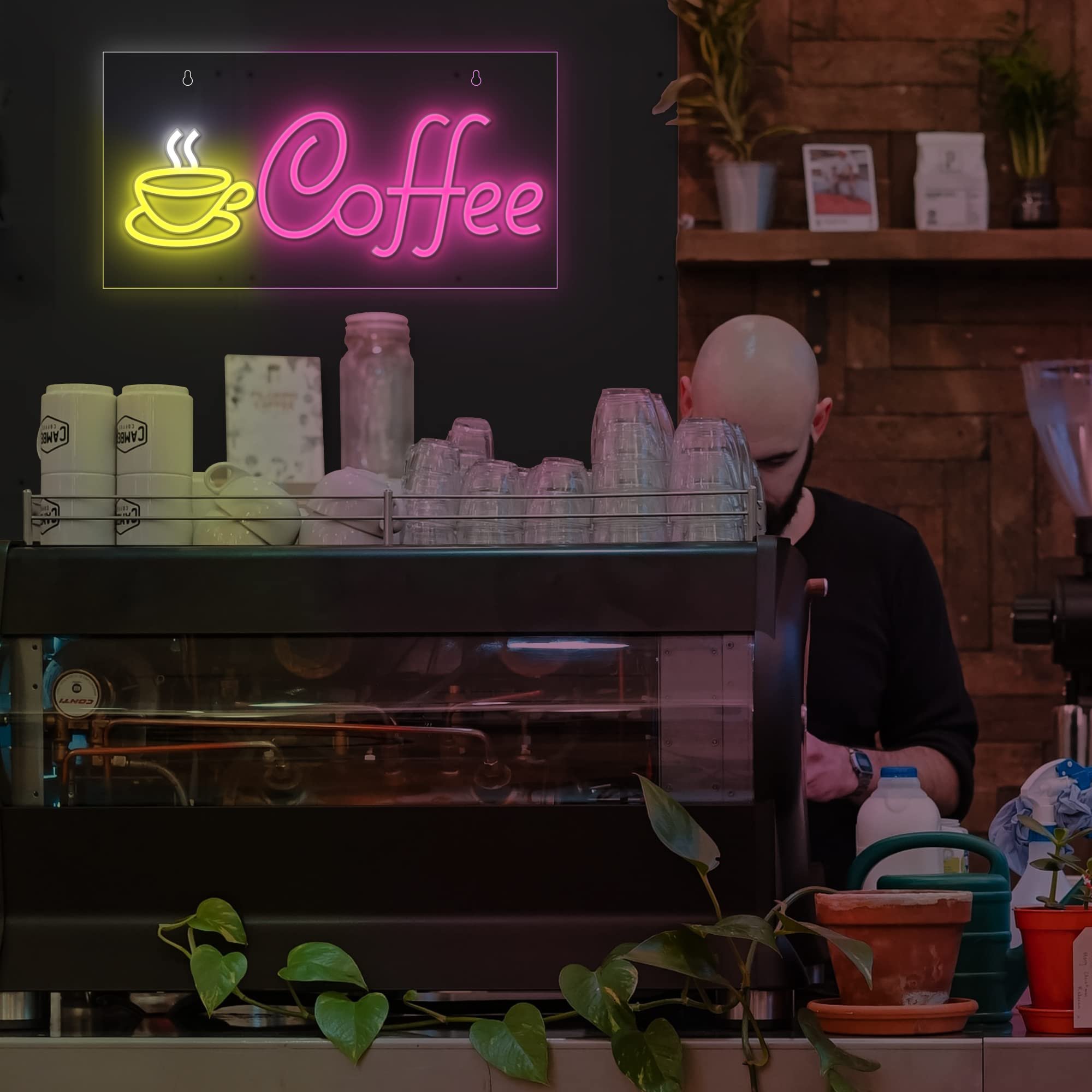 Coffee Neon Sign LED Coffee Signs Wall Decor for Cafe Restaurant Hotel USB Powered Neon Restaurant Sign