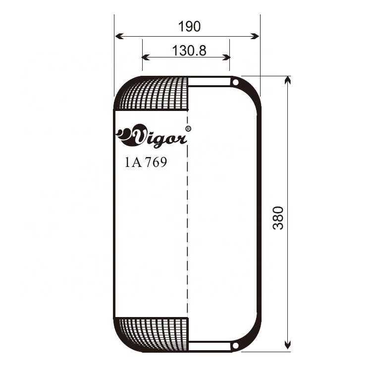 1A 769 Rubber air Suspension Spring for Bus OE 8053/769N/1R1A380260 Firestone W01-095-0204 air Spring