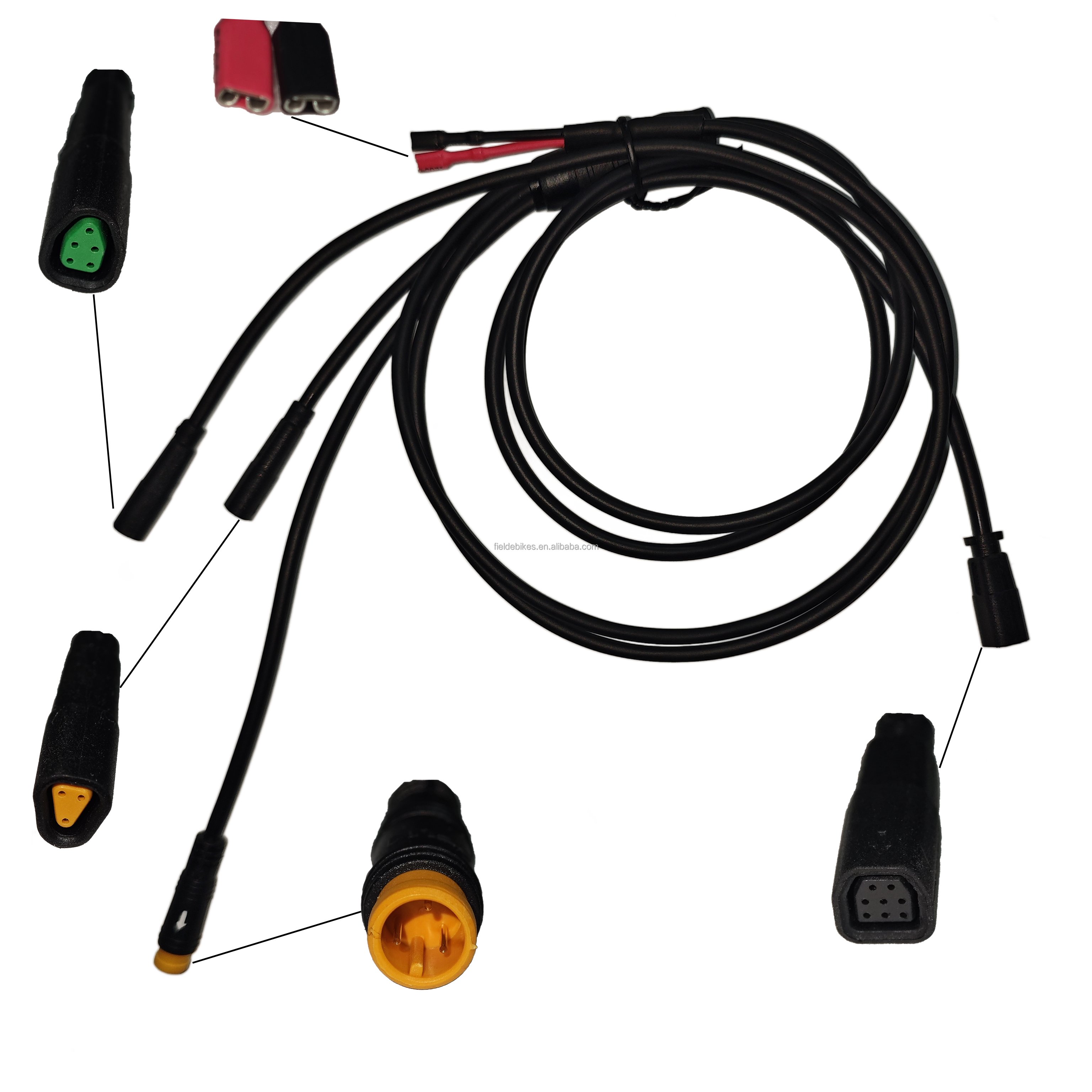Bafang MID Motor Cable 1T1 1T2 1T3 1T4 Display Cable for M410 M500 M510 M600 M800 M820 M560 Mid Motor
