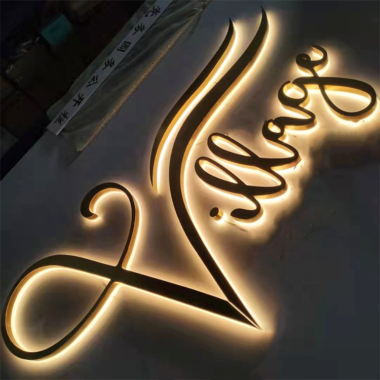 3D Led Company Brand logo Signage Customize Business Store Front Backlit Channel Letters Signs