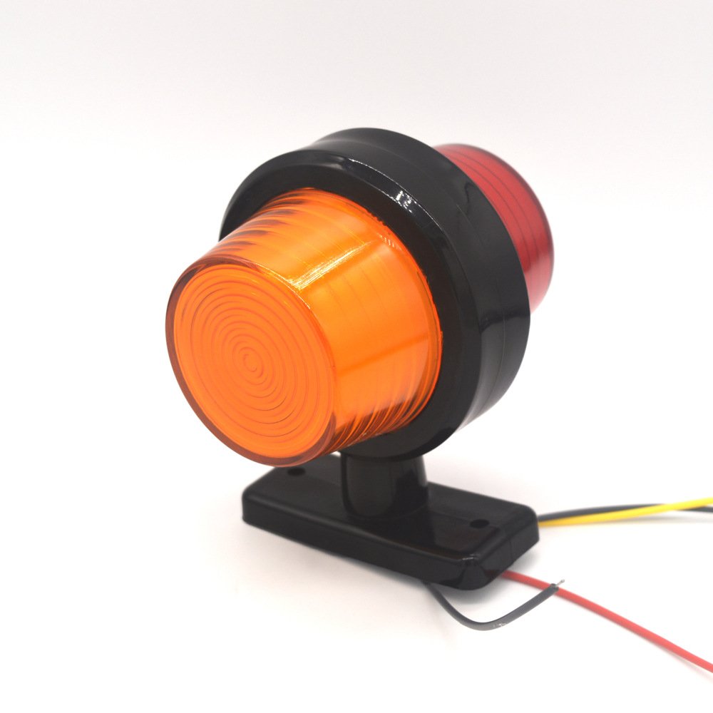 LED Side Marker 12-24V Waterproof Rubber Outliner Side Marker LED Indicator Lamp for Trailer Truck Auto Car Bus Light