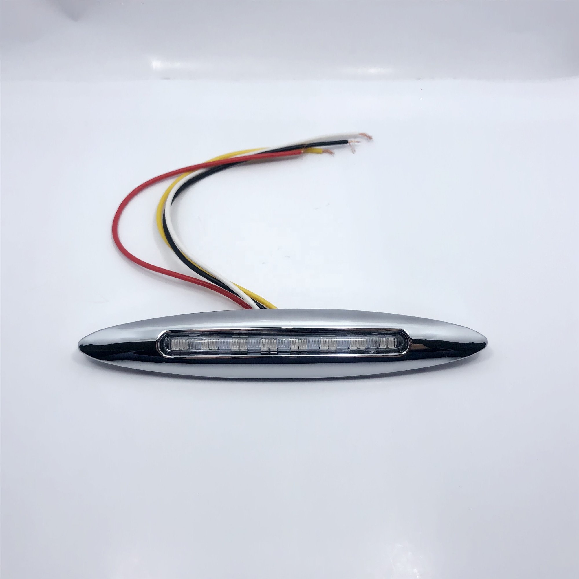 NEW Led Side Marker Lights with Chrome Bezel Fit Freightliner Truck Trailer Tractor Bus