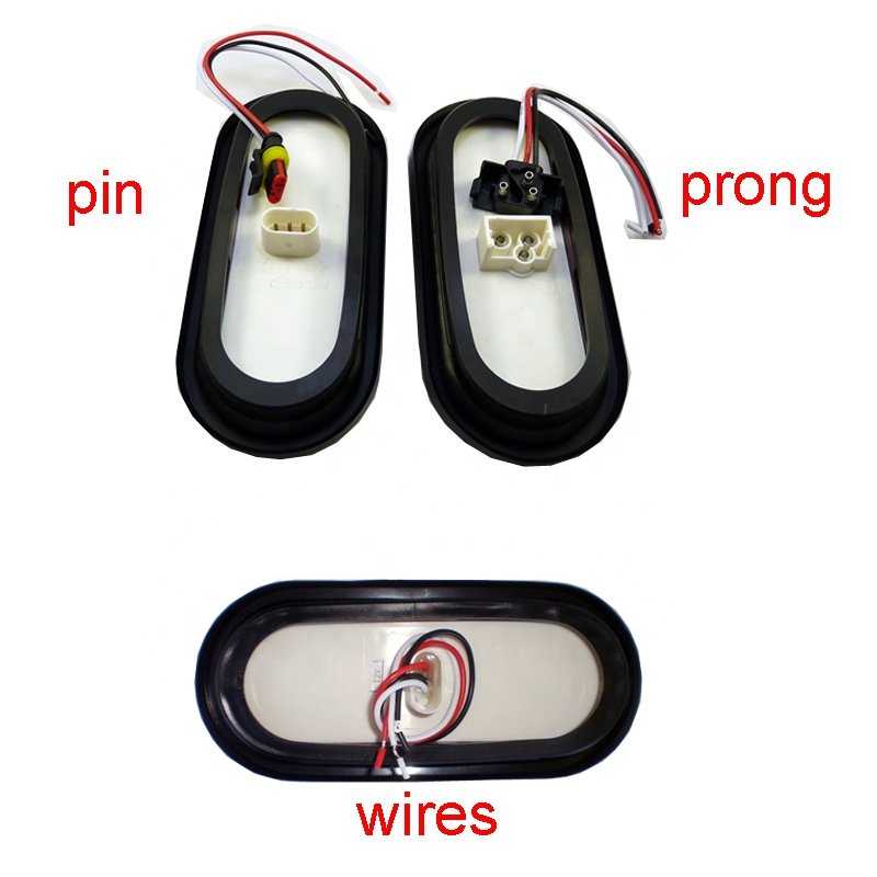 Factory Direct Sales 6 Inch Oval Clear 26 Piranha Leds Boat Submersible Truck Trailer Led Rear Lights for Trailer Boat Lorry