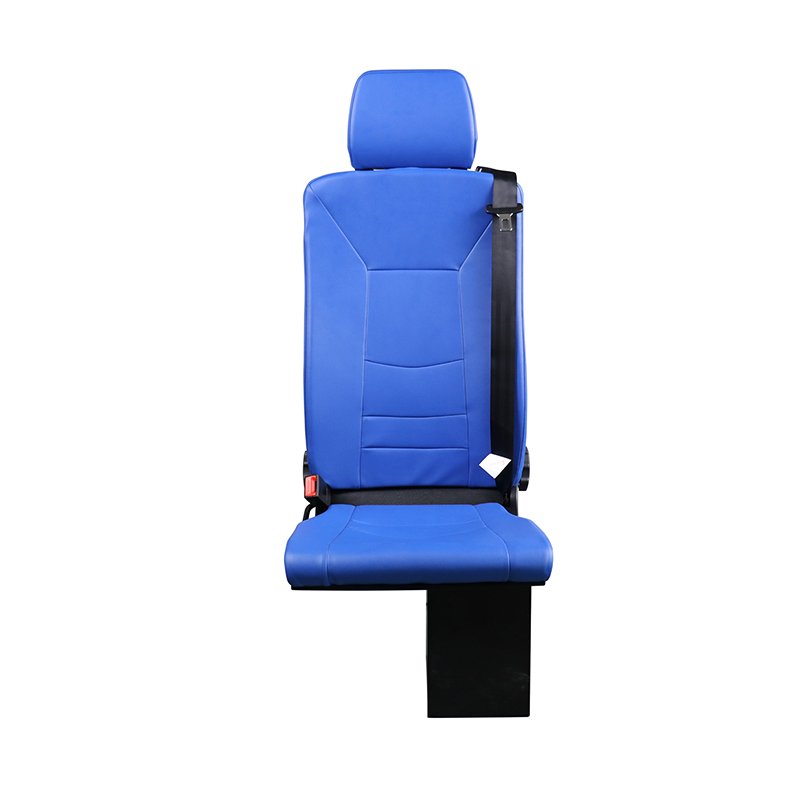 PVC Rotary Folding Chair Adjustable Minibus Seat Safe Belt Universal Car Seat for Ambulances Fire Engines Van Without Armrests
