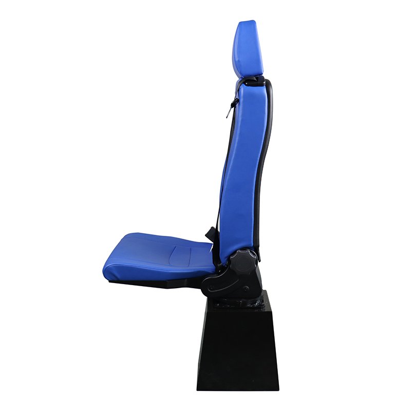 PVC Rotary Folding Chair Adjustable Minibus Seat Safe Belt Universal Car Seat for Ambulances Fire Engines Van Without Armrests