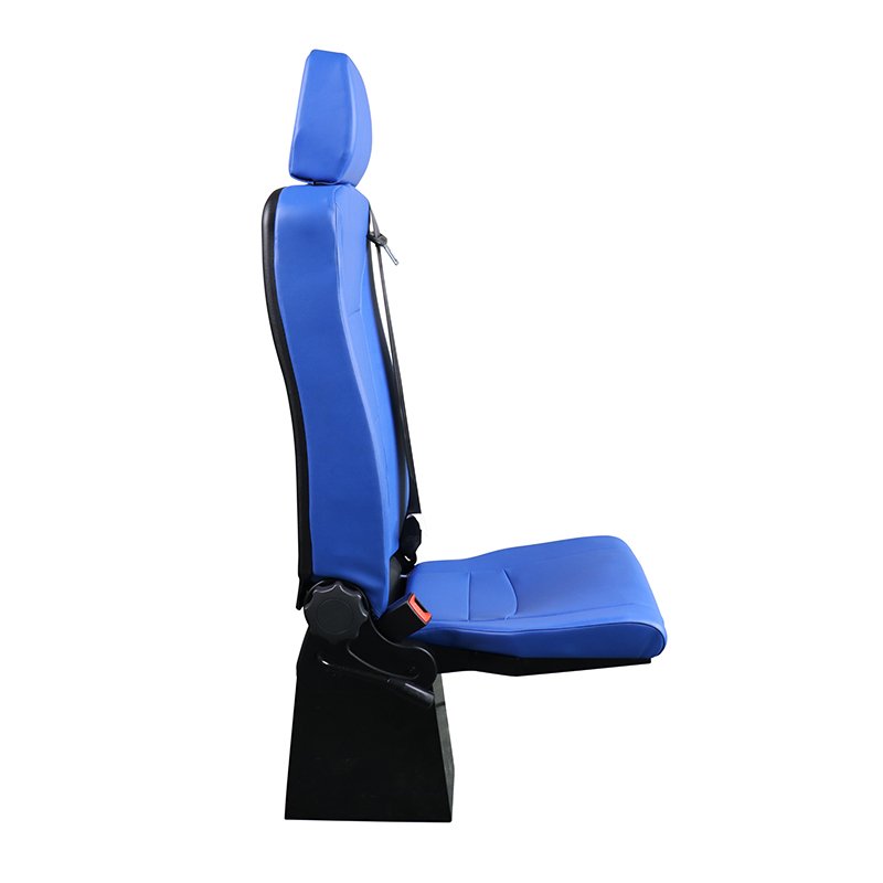 PVC Rotary Folding Chair Adjustable Minibus Seat Safe Belt Universal Car Seat for Ambulances Fire Engines Van Without Armrests