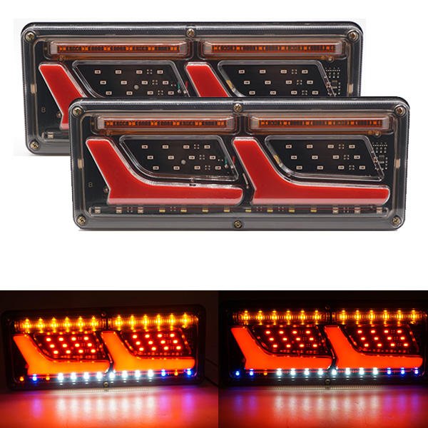Wholesale 12v Yellow High/low Beam Red White Utility Trailer Truck Tail Lights 24V