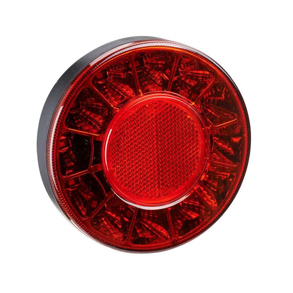 IP67 4.5 inch Round 10-30V LED Indicator Stop Tail Reverse Signal Lights LED Rear Light for Bus Coach Forklift Truck