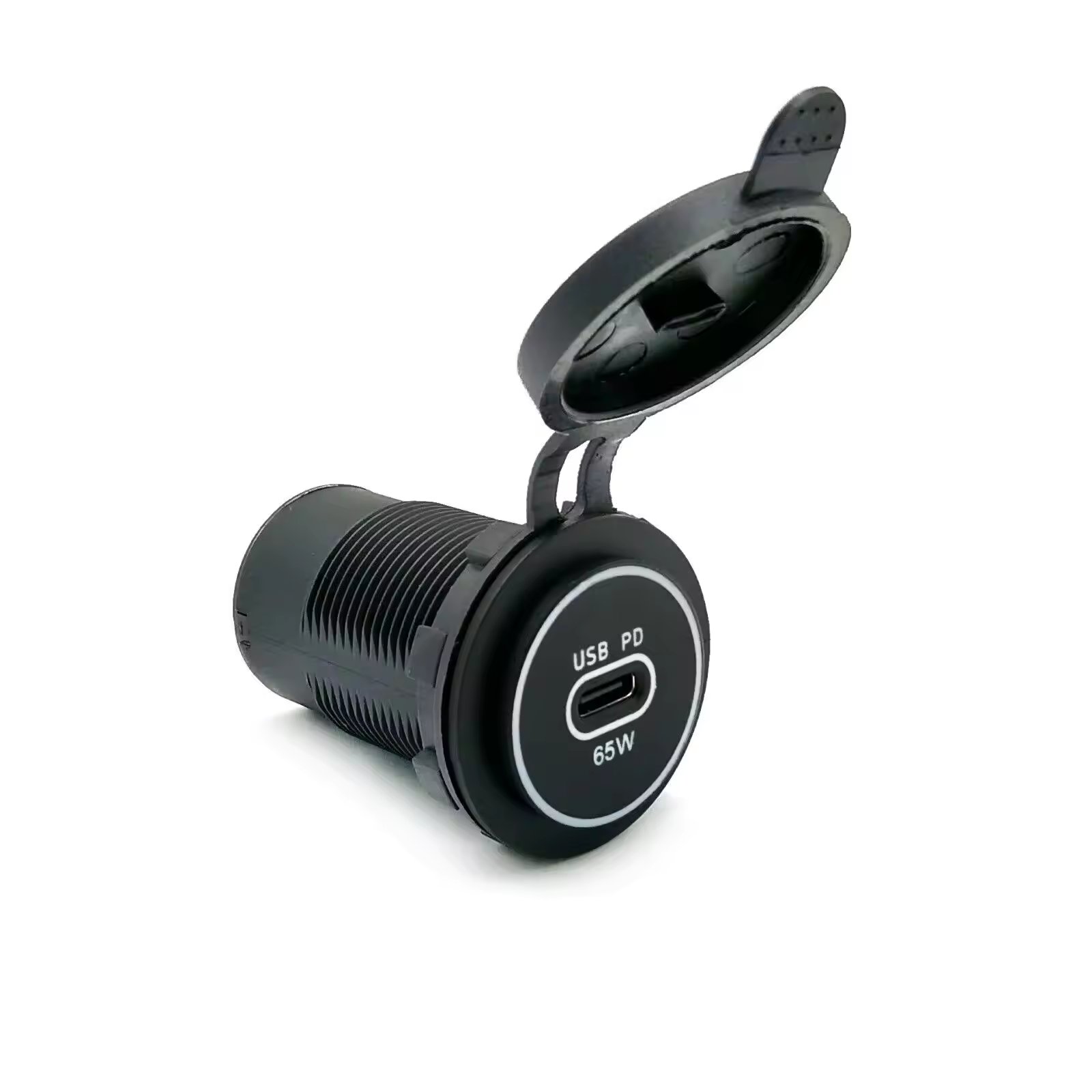 New 65W Single Port TYPE C PD Adapter USB Socket Car Charger for Car Marine