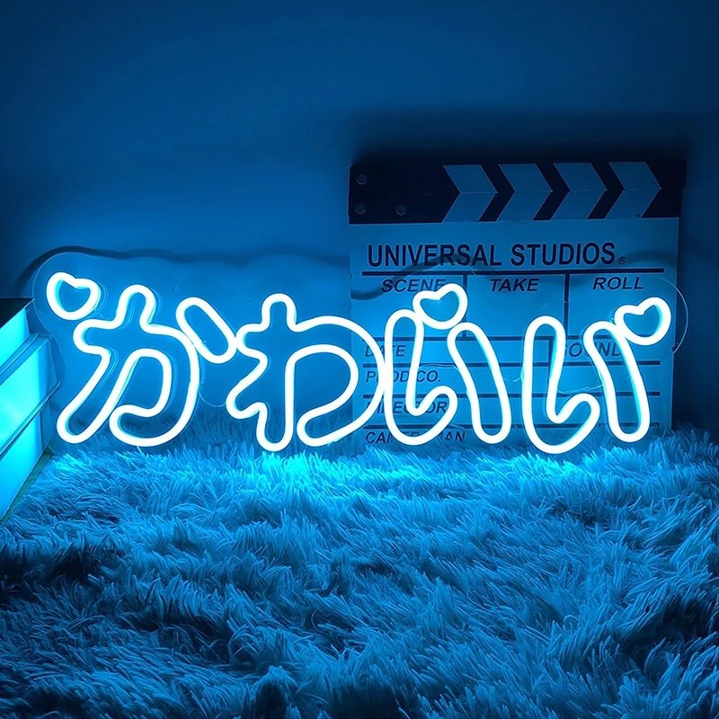 LED Home Neon Light Sign Shaped Sign Neon Fulmination Light USB Decorative Lamp Wall Decor for Kids Baby Room Neon Light Words