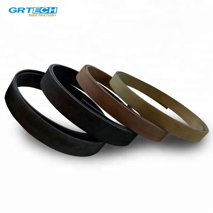 Black Color Non-asbestos Rubber Moulded Winch Brake Lining in Roll