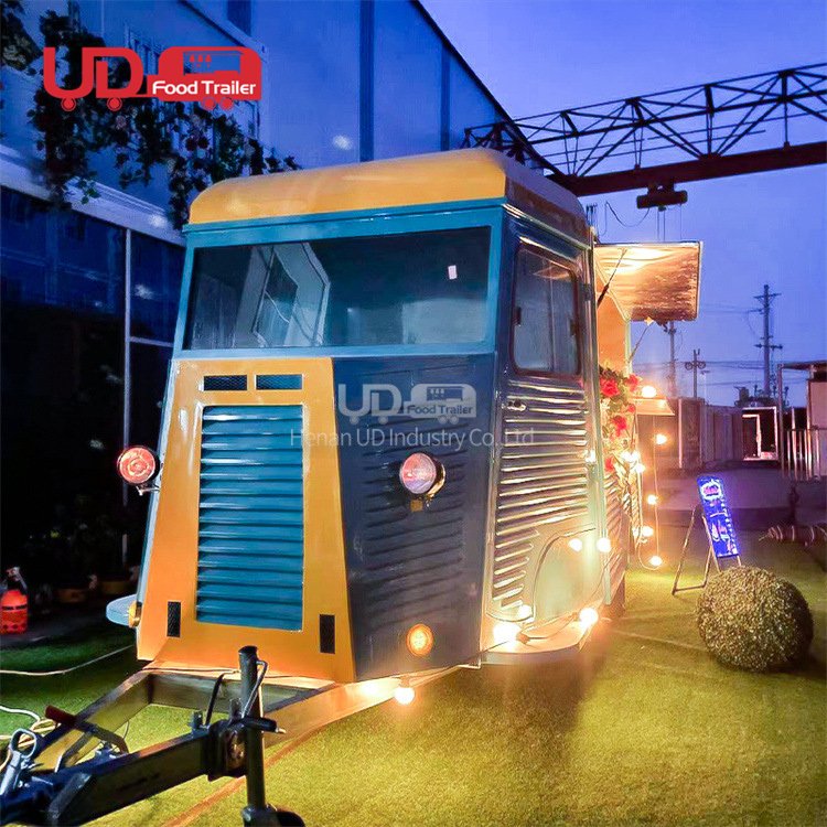 Full Kitchen Equipment Foodtruck Vending Food Cart Vintage Mobile Food Truck for Sale Europe