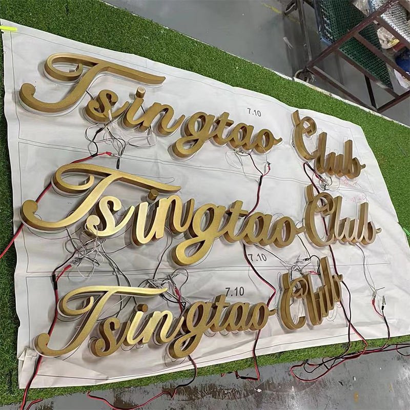 Free-Custom-design 3D Backlit Signs LED Illuminated Signs