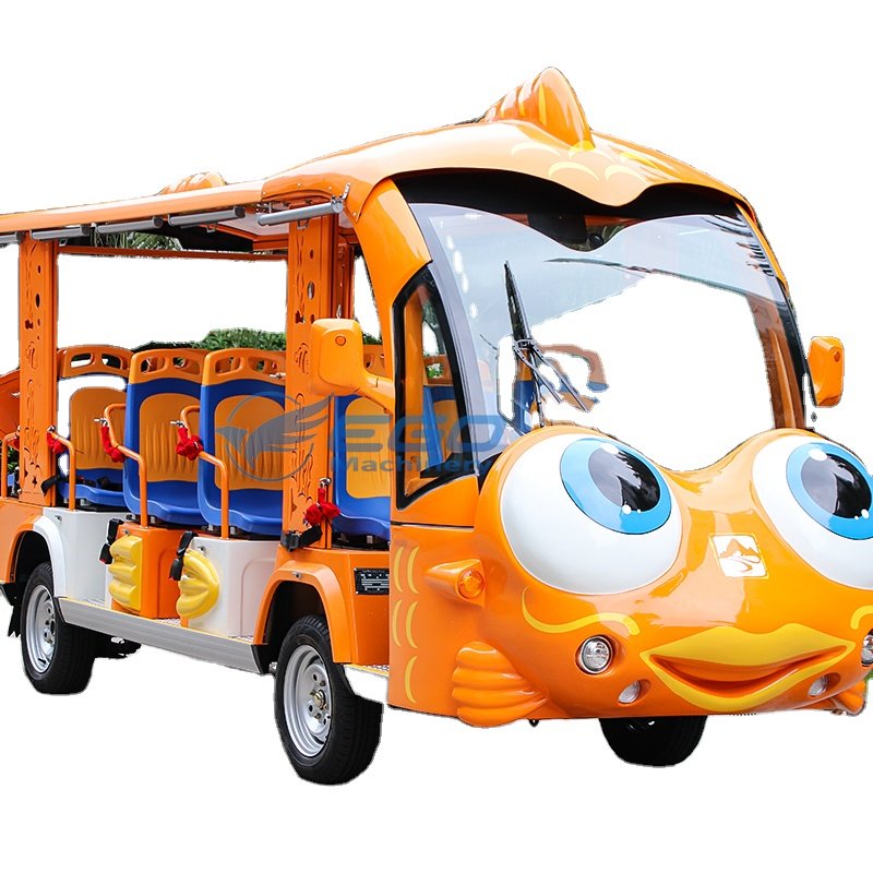 Fair Ground Rides Electric Cartoon Sightseeing Car Attractions Tourist Sightseeing Bus for Sale