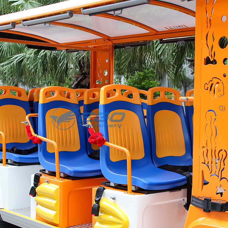 Fair Ground Rides Electric Cartoon Sightseeing Car Attractions Tourist Sightseeing Bus for Sale