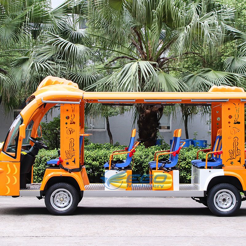 Fair Ground Rides Electric Cartoon Sightseeing Car Attractions Tourist Sightseeing Bus for Sale