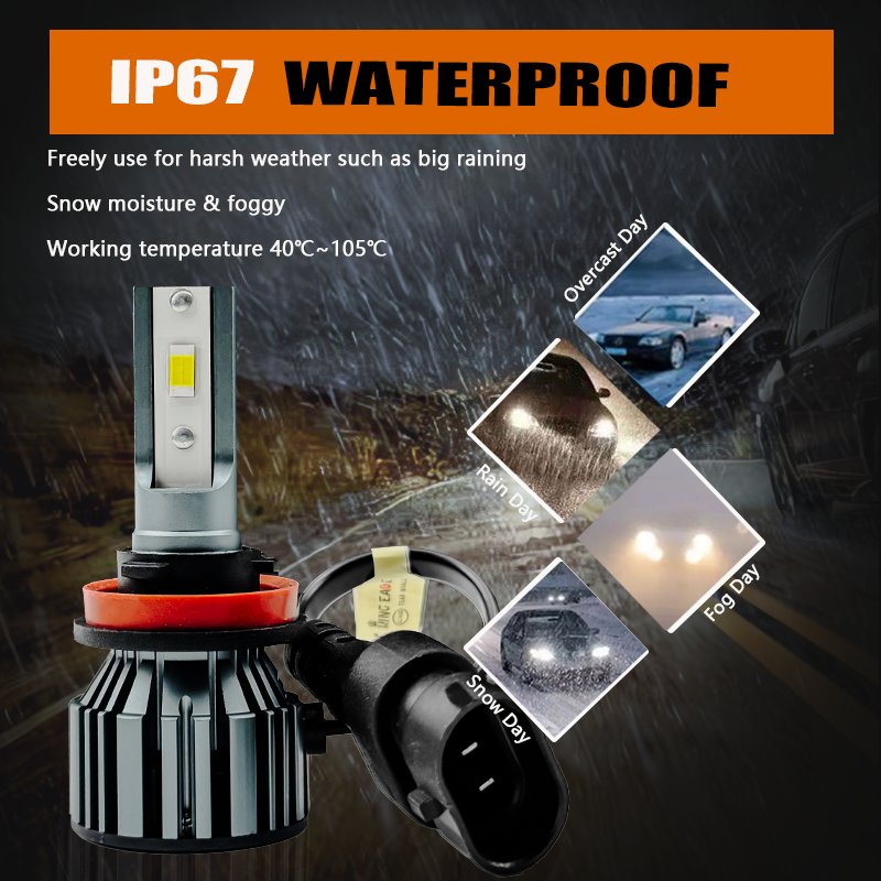 KingEagle M3-H11 CSP LED Headlight Factory Wholesale High Quality H1 H3 H7 H4 9005 HB3 9006 HB4 H8 H11 COB Led Headlight