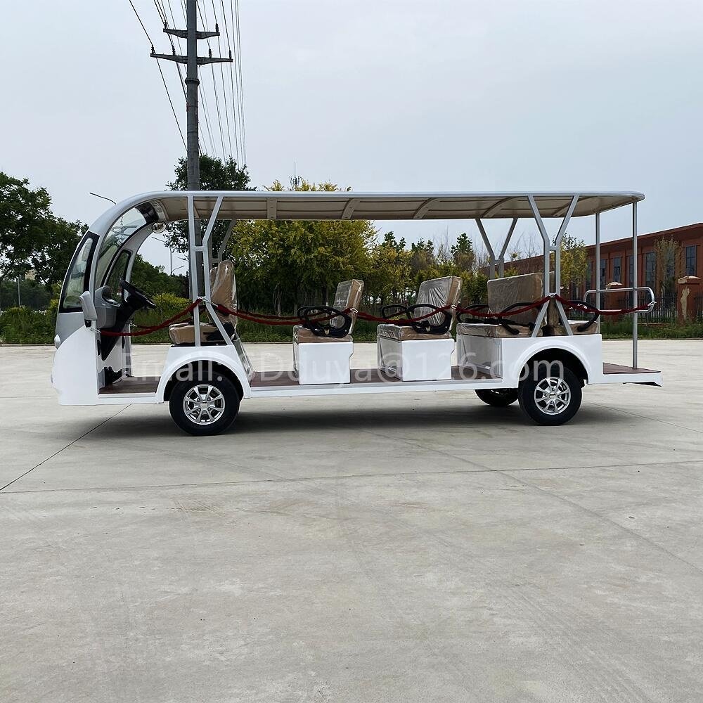 Custom New New Energy Solar Power Four-wheel Electric Car 6-14-17 Take Electric Car Scenic Tour Car Manufacturers