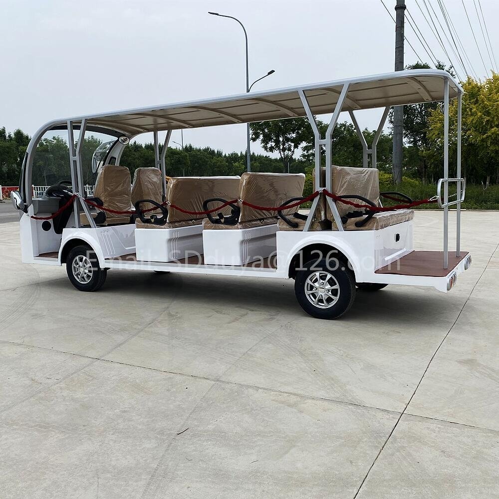 Custom New New Energy Solar Power Four-wheel Electric Car 6-14-17 Take Electric Car Scenic Tour Car Manufacturers