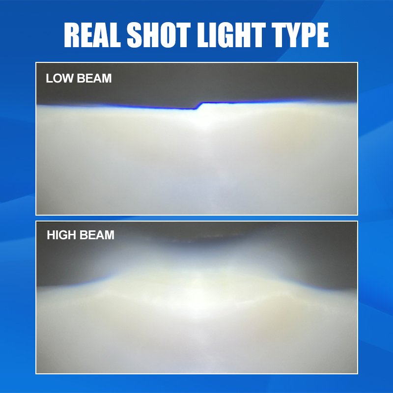 Custom 1.5 Inch Small Bi Led Projector Lens Module Car Headlights 45W 12V 4000lm H4 H7 Headlamps for Car Auto Accessories