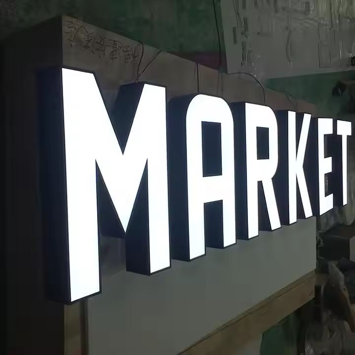 Company Signs Led Acrylic Light Channel Letters Outdoor 3D Acrylic Front Lit Led Shop Signs
