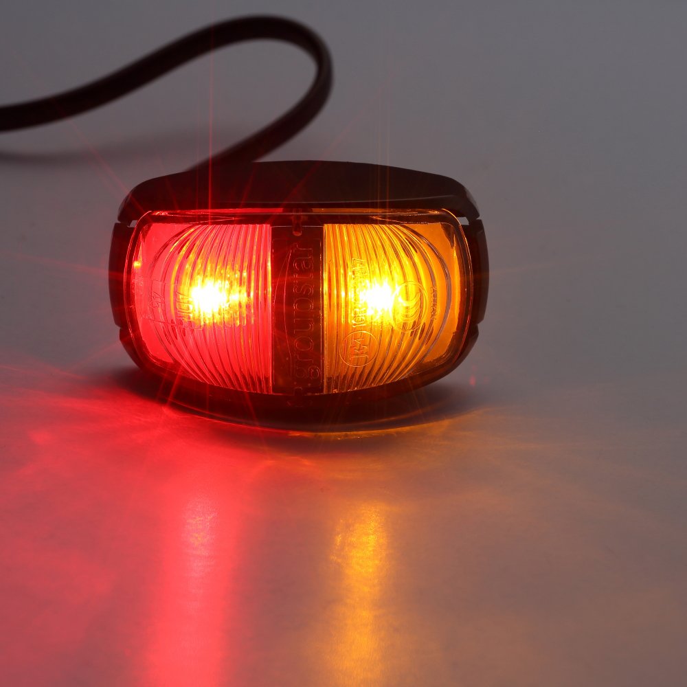 E-mark Approval 10-30V LED Truck Side Lights Rear Front Position Side Marker Lights for RV Bus Truck