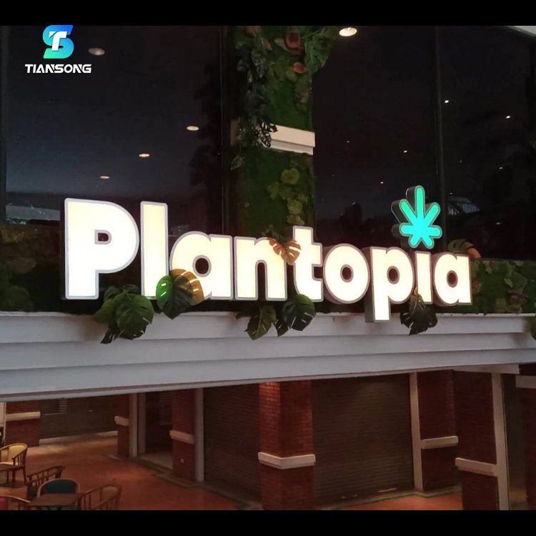 High Quality Outdoor Front Lit Led Shop Logo Channel Letter Custom 3D Metal Wall-mounted Light up Business Letter Sign