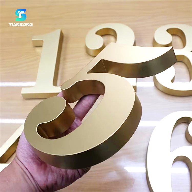 High Quality Outdoor Front Lit Led Shop Logo Channel Letter Custom 3D Metal Wall-mounted Light up Business Letter Sign