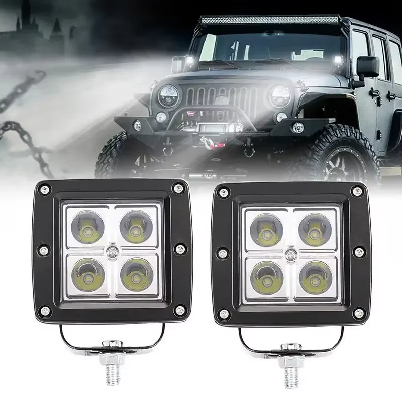 Jeep & ATV Auto Lighting System 30W 12v 24v Offroad Work Light LED Spotlight and Fog Lamp for SUV Truck Tractor Driving