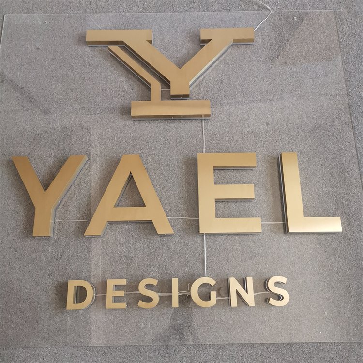 Indoor Office 3d Sign Acrylic Wall logo 3d Letter Light Sign Board Company logo Sign for Reception