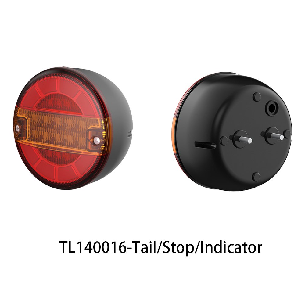 Hamburger 5.5 Inch Round LED Tail Lights 12v 24V Led Rear Lamp for Truck Vehicle Turn Indicator With E-mark