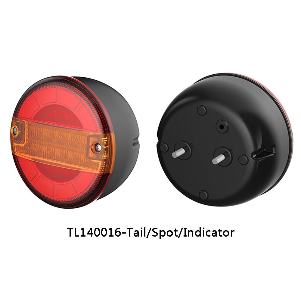 Hamburger 5.5 Inch Round LED Tail Lights 12v 24V Led Rear Lamp for Truck Vehicle Turn Indicator With E-mark