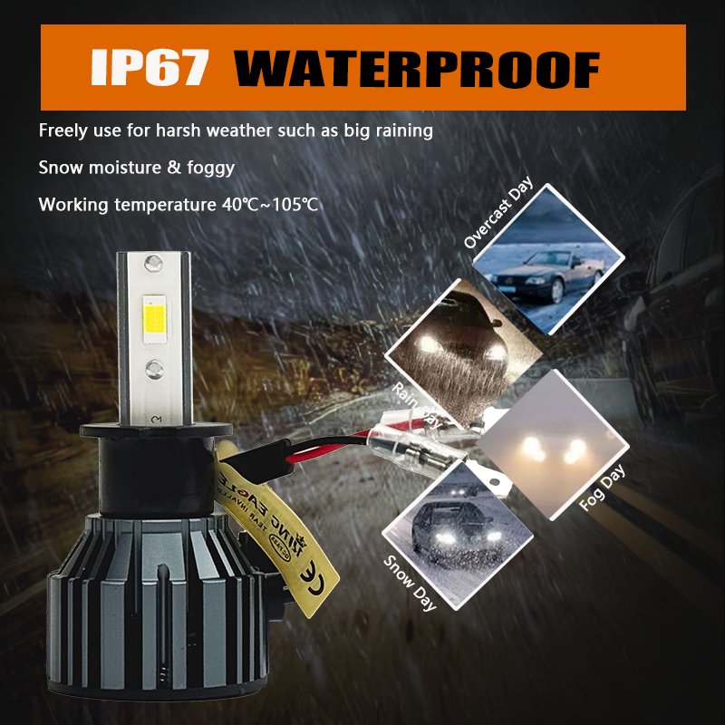 KingEagle M3-H3 CSP LED Headlight Factory Wholesale High Quality H1 H3 H7 H4 9005 HB3 9006 HB4 H8 H11 COB Led Headlight