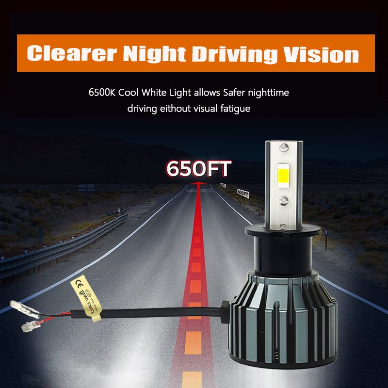 KingEagle M3-H3 CSP LED Headlight Factory Wholesale High Quality H1 H3 H7 H4 9005 HB3 9006 HB4 H8 H11 COB Led Headlight