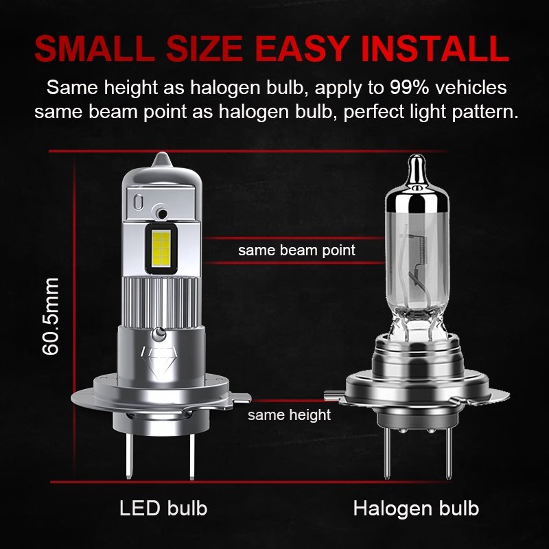 Daylead ZX-3 6000K Color Temperature Plug and Play Canbus LED Headlights