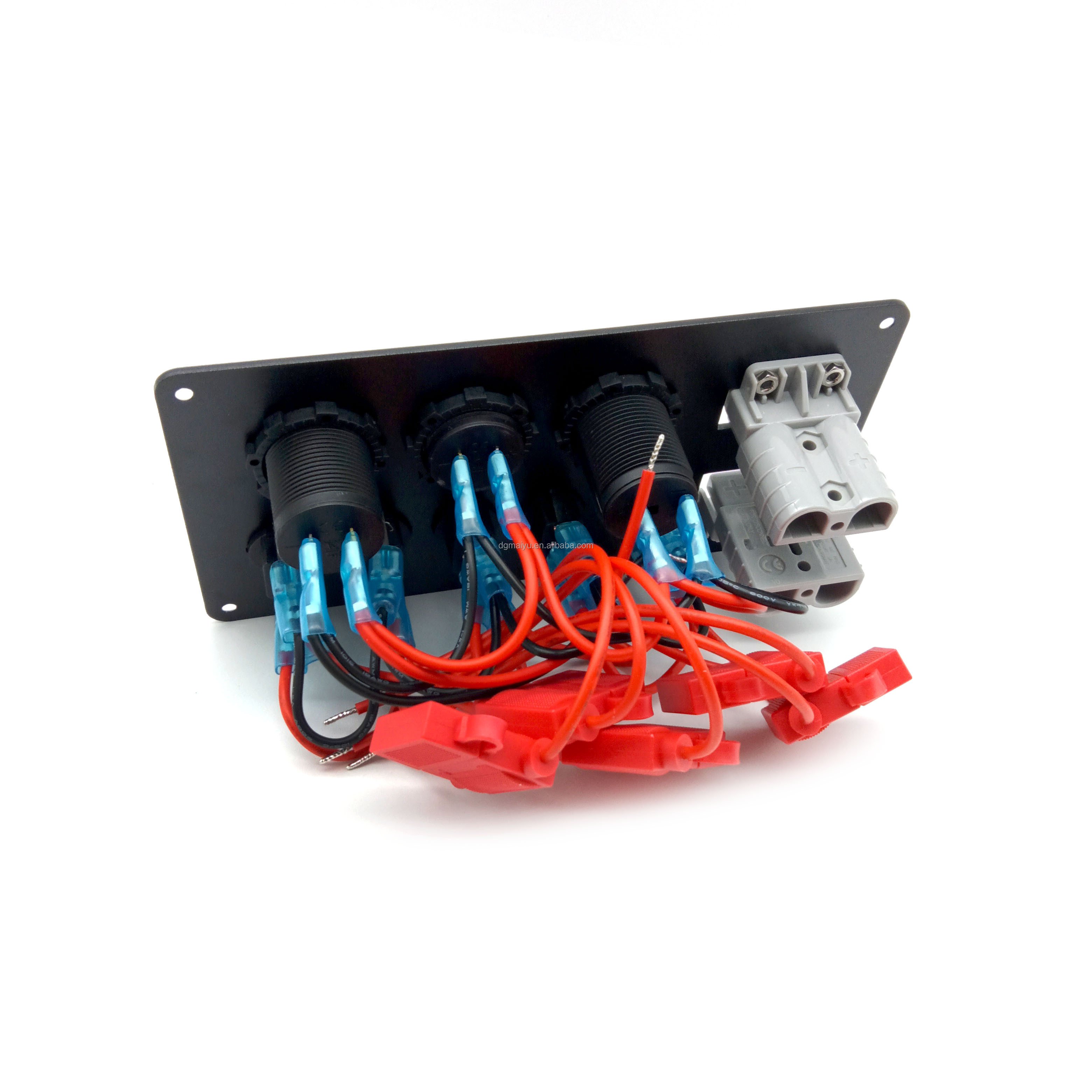 5 Way Switch Panel W/ 50A Plugs Accessory Power Socket & Dual USB