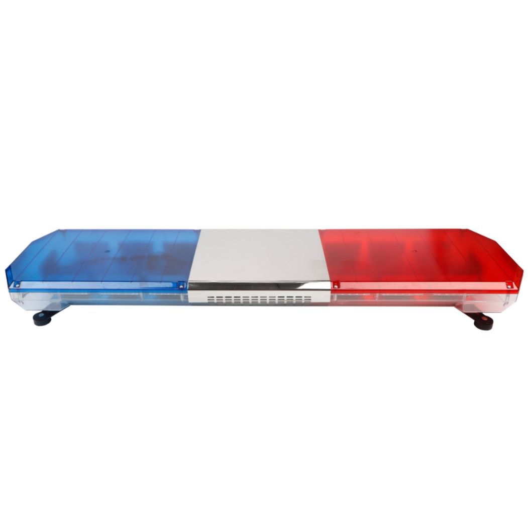 47 Inch Roof Emergency Lightbar Red Blue LED Ambulance No Siren Horn Warning Light for Firefighter Truck Strobe Light Bar