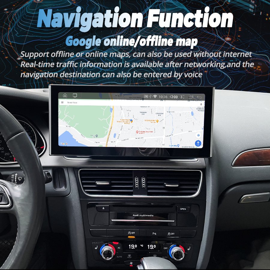 12.3Inch Qled Screen for AUDI A4 A5 2008-2016 Android 13 Car Stereo GPS Wireless CarPlay Multimedia Video Gps Head Unit 2.8GHZ