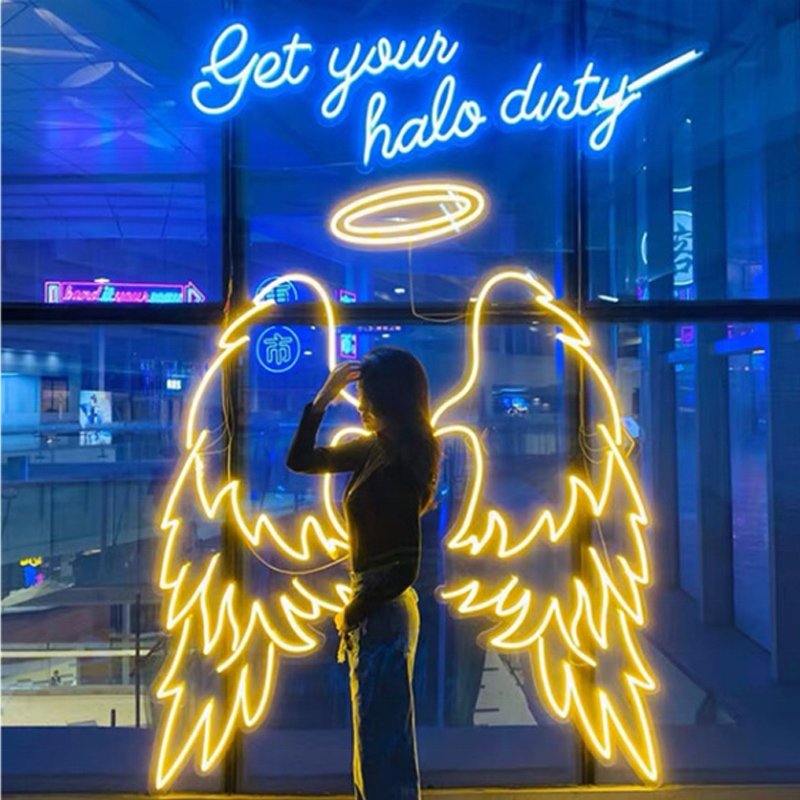 Customized Happy Birthday Neon Sign Bar Party Advertising Led Neon Light for Event Decor