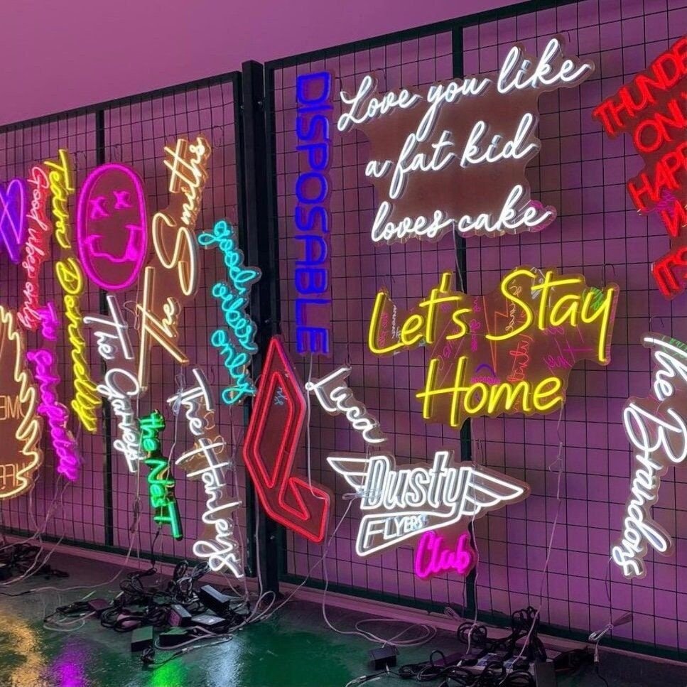 Customized Happy Birthday Neon Sign Bar Party Advertising Led Neon Light for Event Decor