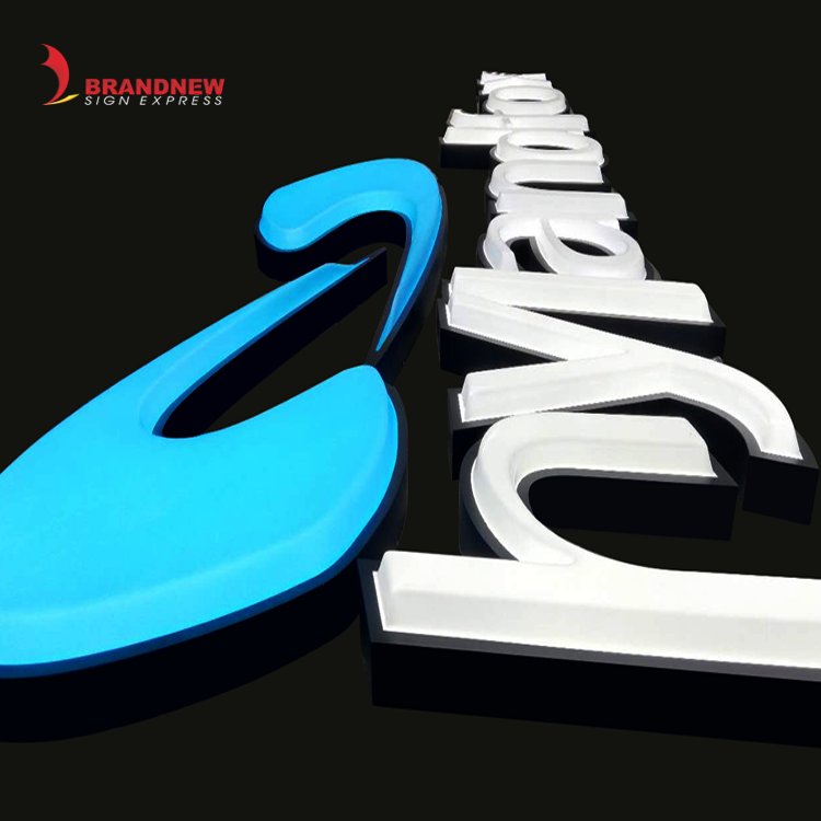 BRANDNEWSIGN Manufacturer Custom Wall 3d Logo Commercial Advertising Vacuum Formed Letter Outdoor Storefront Logo Signs