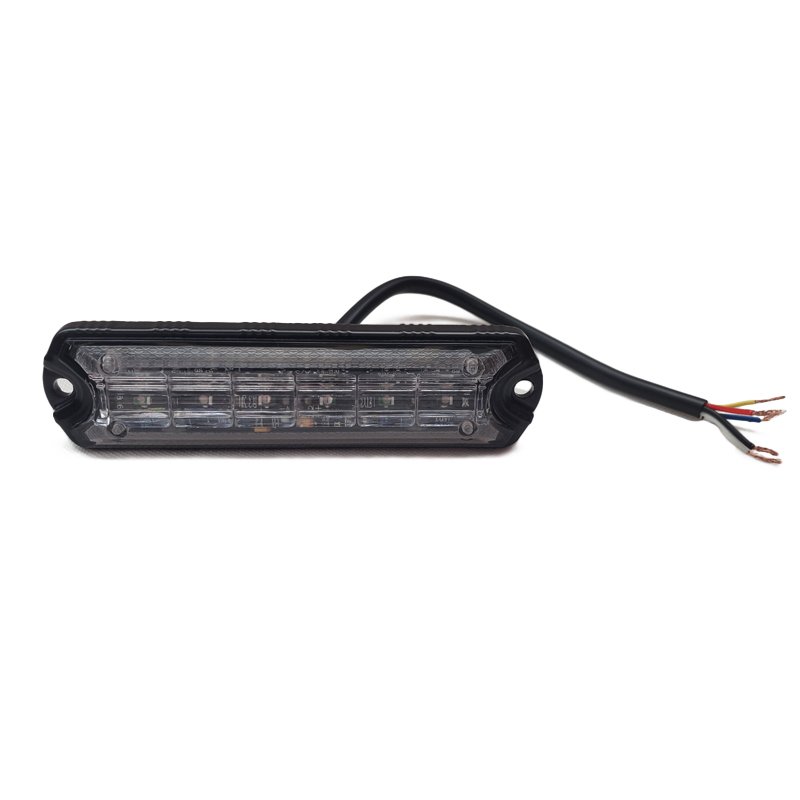 Thin 6 Led Strobe Lights Warning Flashing Light for Vehicles