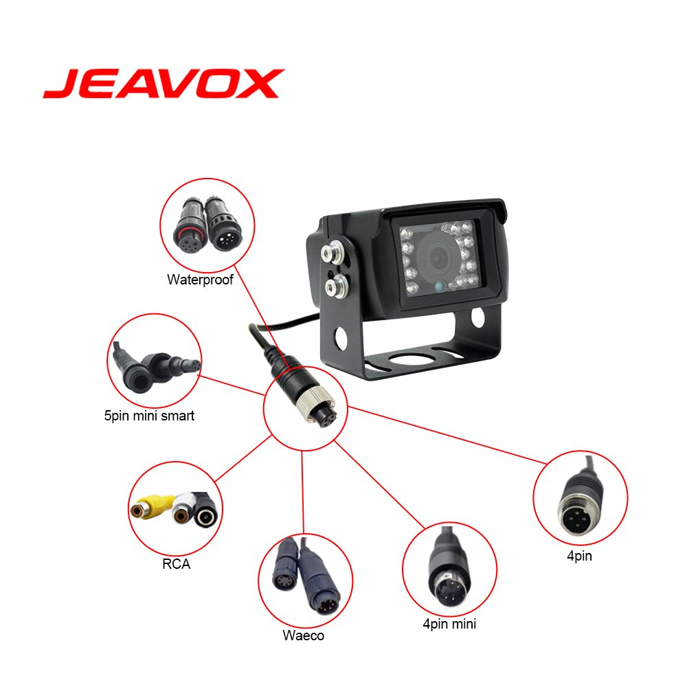 Security Car Camera Wide View Angle Rearview Reverse Waterproof Night Vision Camera for Bus Trailer Pickup Van Fifth Wheel RV