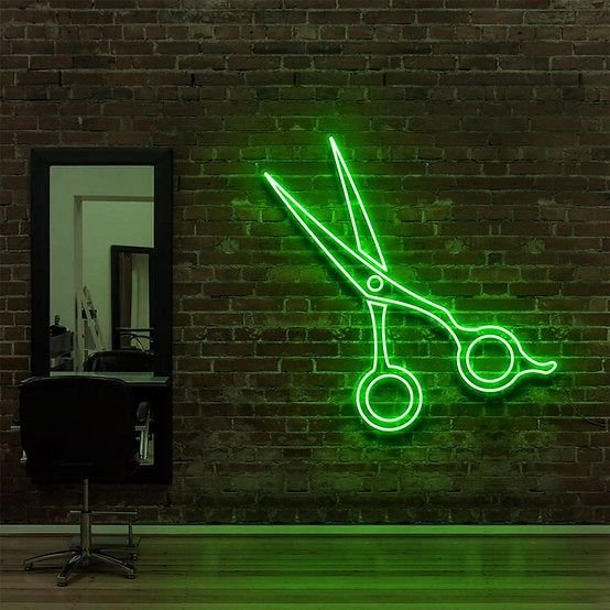 Factory Direct Sales Advertising Custom Signs LED Acrylic Lighting Business Barber logo Shop Neon Sign