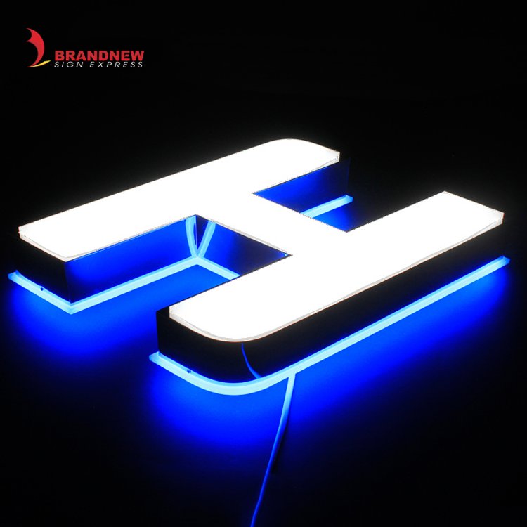 BRANDNEWSIGN Manufacturer Custom Store Indoor 3D Acrylic Letter Decorative Alphabet Letter Wall Letter Sign Light for logo